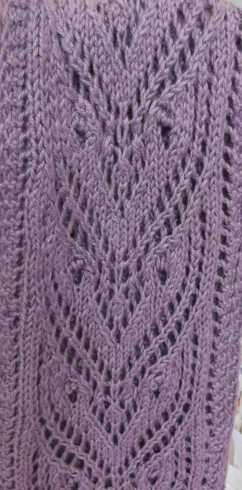 Leona's Lace After Blocking