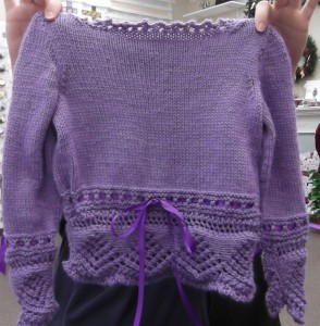Leona knit this for her granddaughter.